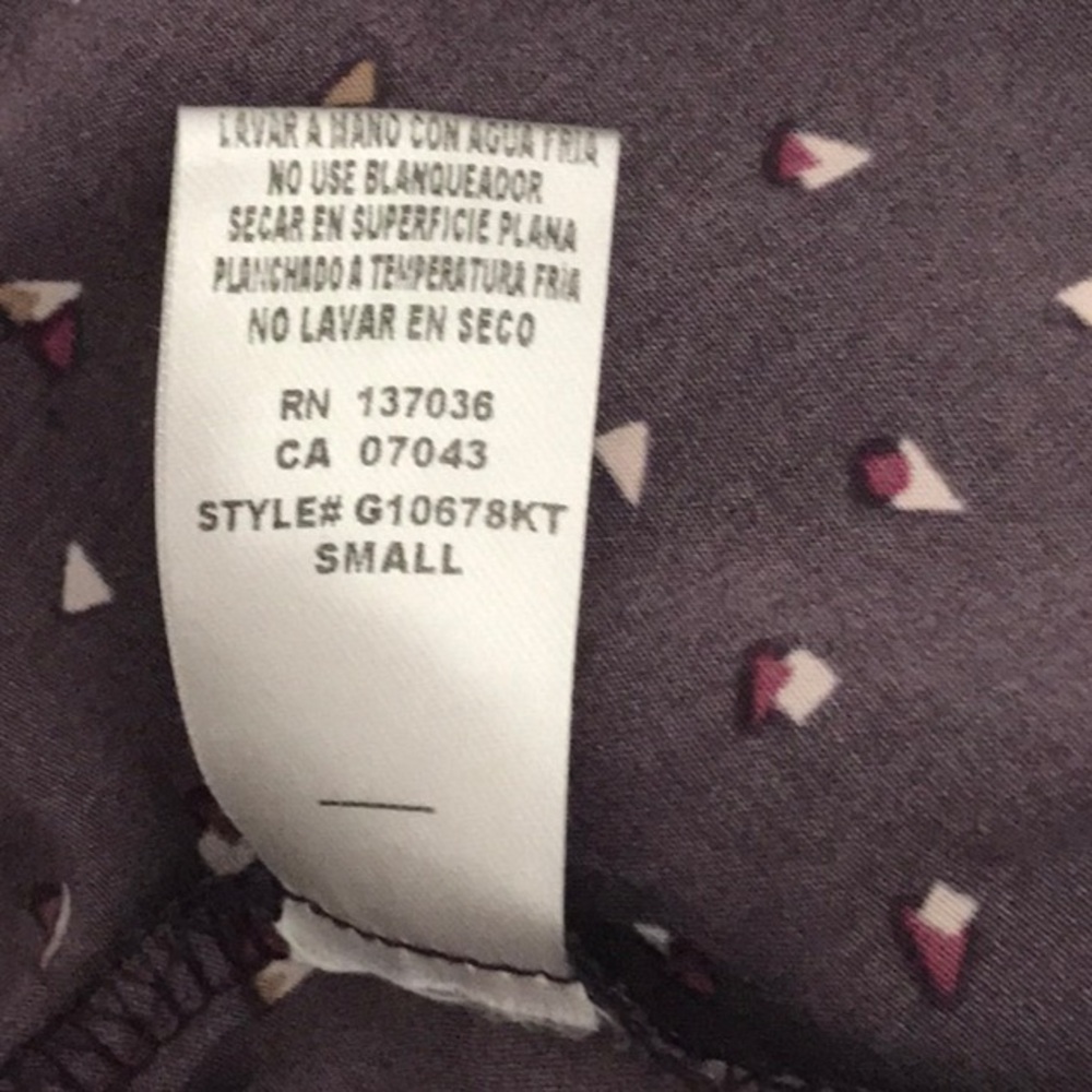 Paper Crane Plum Tank Top with White Accents - Picture 10 of 10